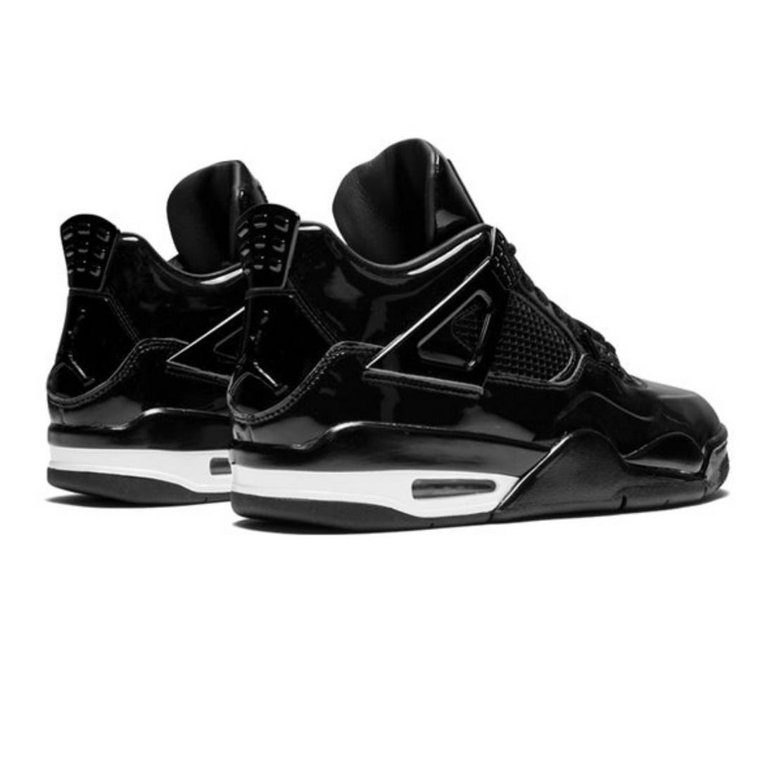 Air Jordan 4 Retro 11Lab4 'Black Patent Leather'- Streetwear Fashion - evapacs.com