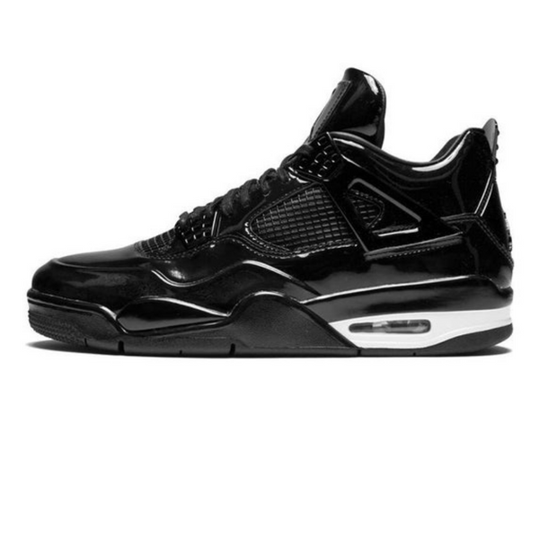 Air Jordan 4 Retro 11Lab4 'Black Patent Leather'- Streetwear Fashion - evapacs.com