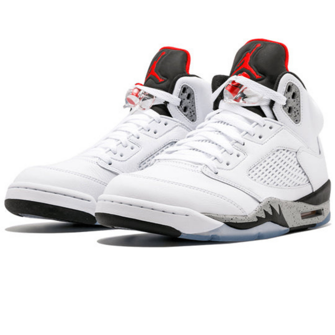 Air Jordan 5 Retro 'White Cement'- Streetwear Fashion - evapacs.com