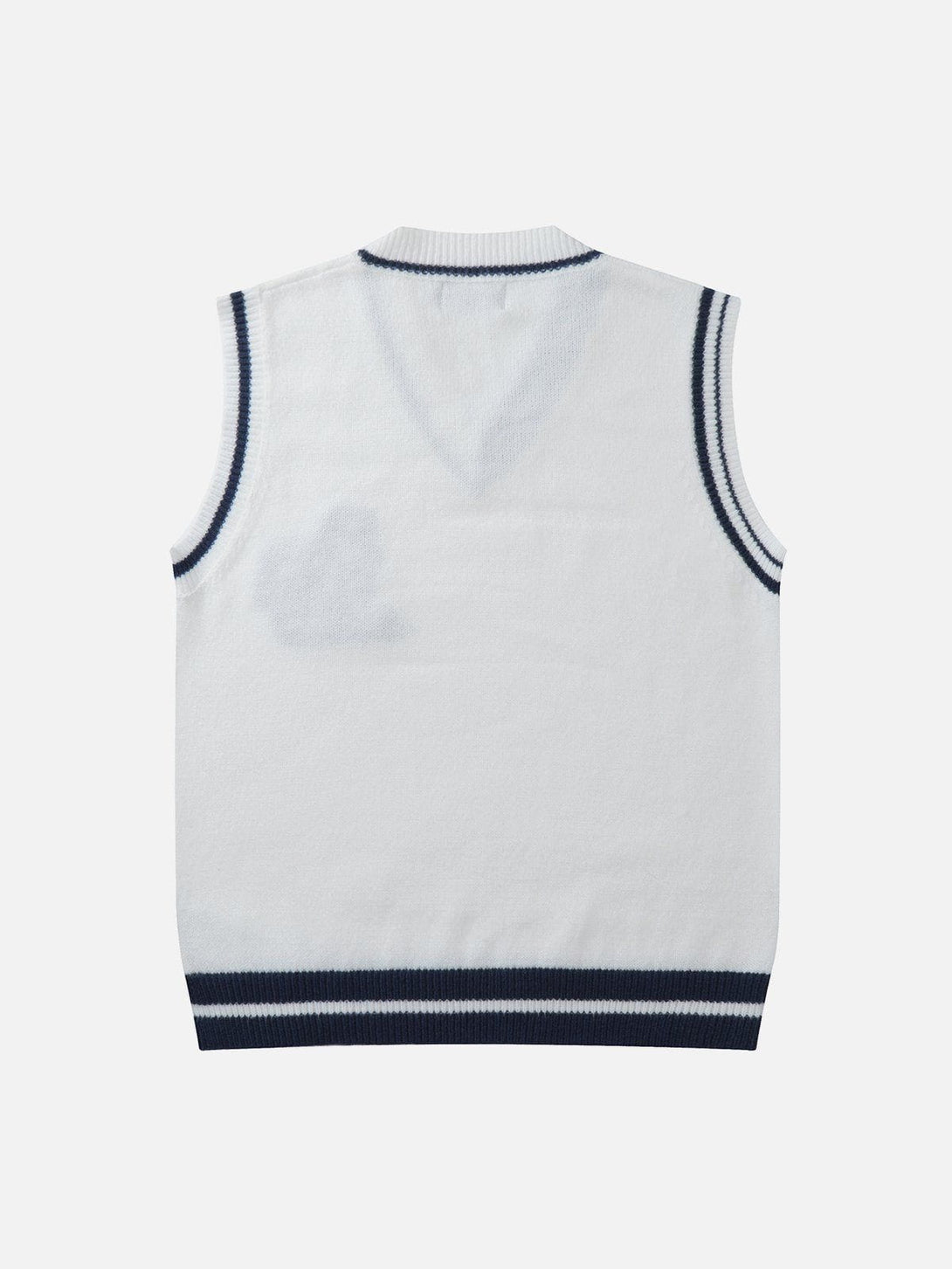 Evapacs - "AS" Jacquard Sweater Vest- Streetwear Fashion - evapacs.com