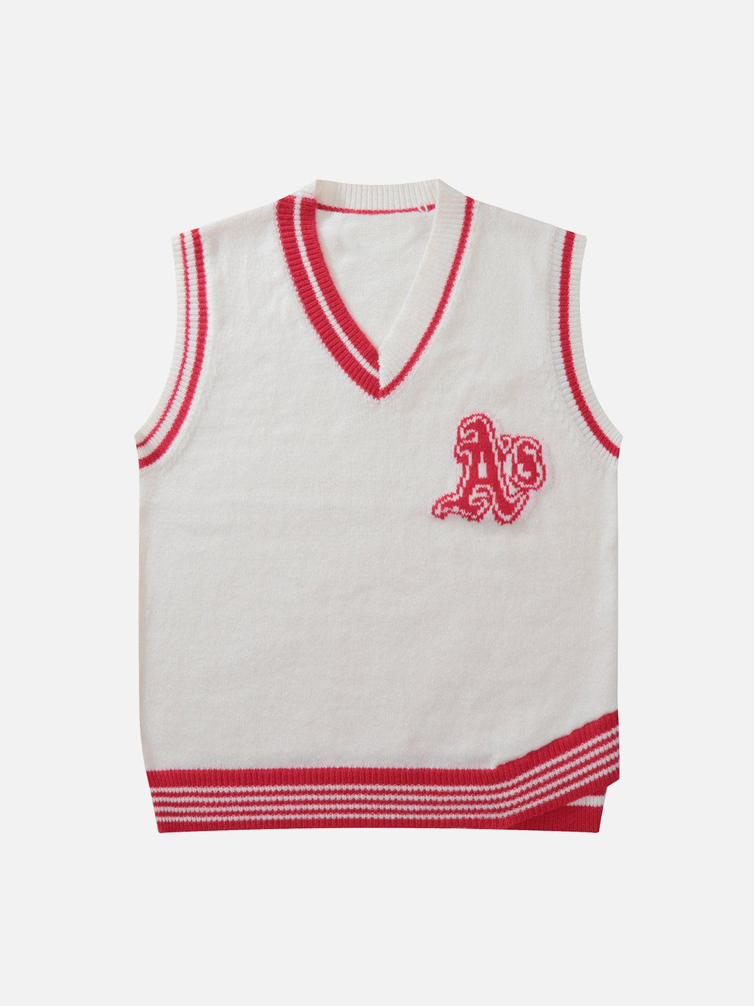 Evapacs - "AS" Jacquard Sweater Vest- Streetwear Fashion - evapacs.com