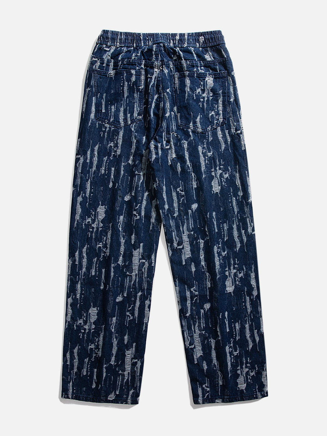 Evapacs - All-over Print Broken Holes Jeans- Streetwear Fashion - evapacs.com