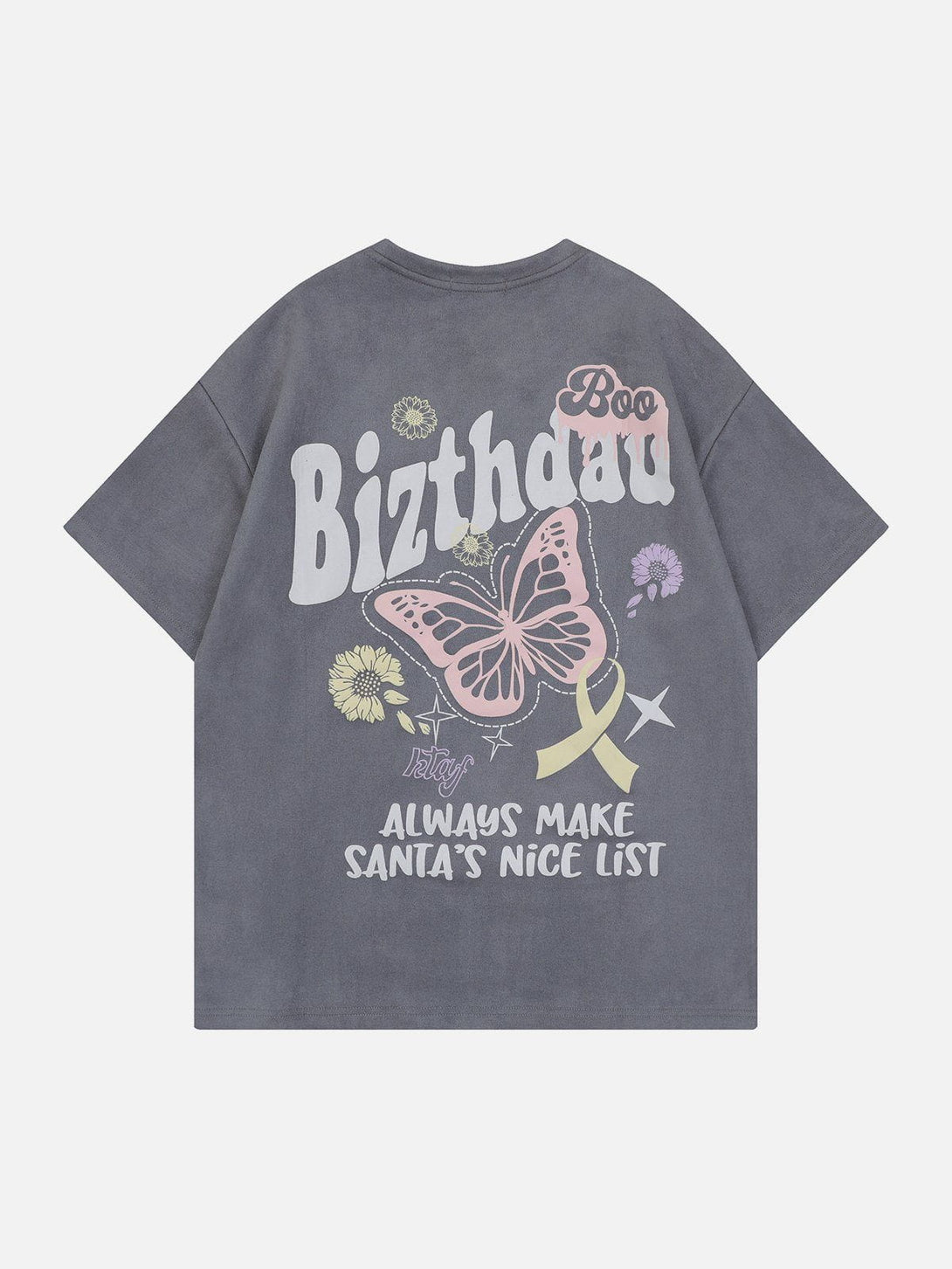 Evapacs - Alphabet Butterfly Print Tee- Streetwear Fashion - evapacs.com