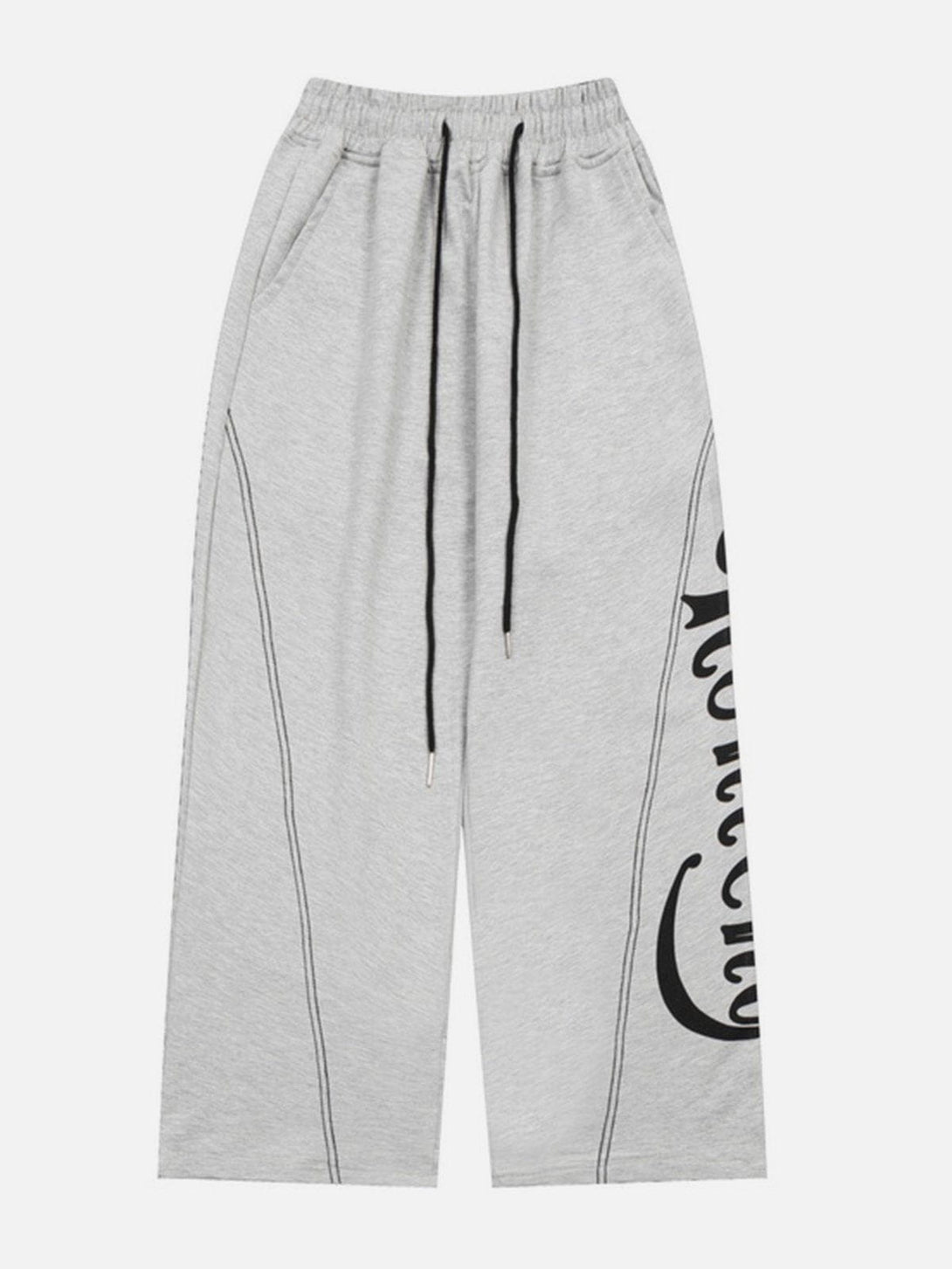 Evapacs - Alphabet Print Sweatpants- Streetwear Fashion - evapacs.com