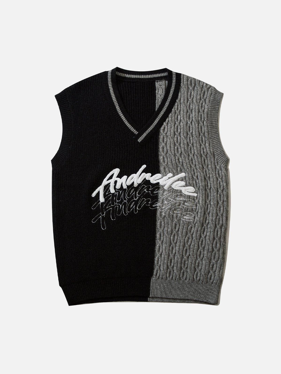 Evapacs - "Andreilee" Print Sweater Vest- Streetwear Fashion - evapacs.com