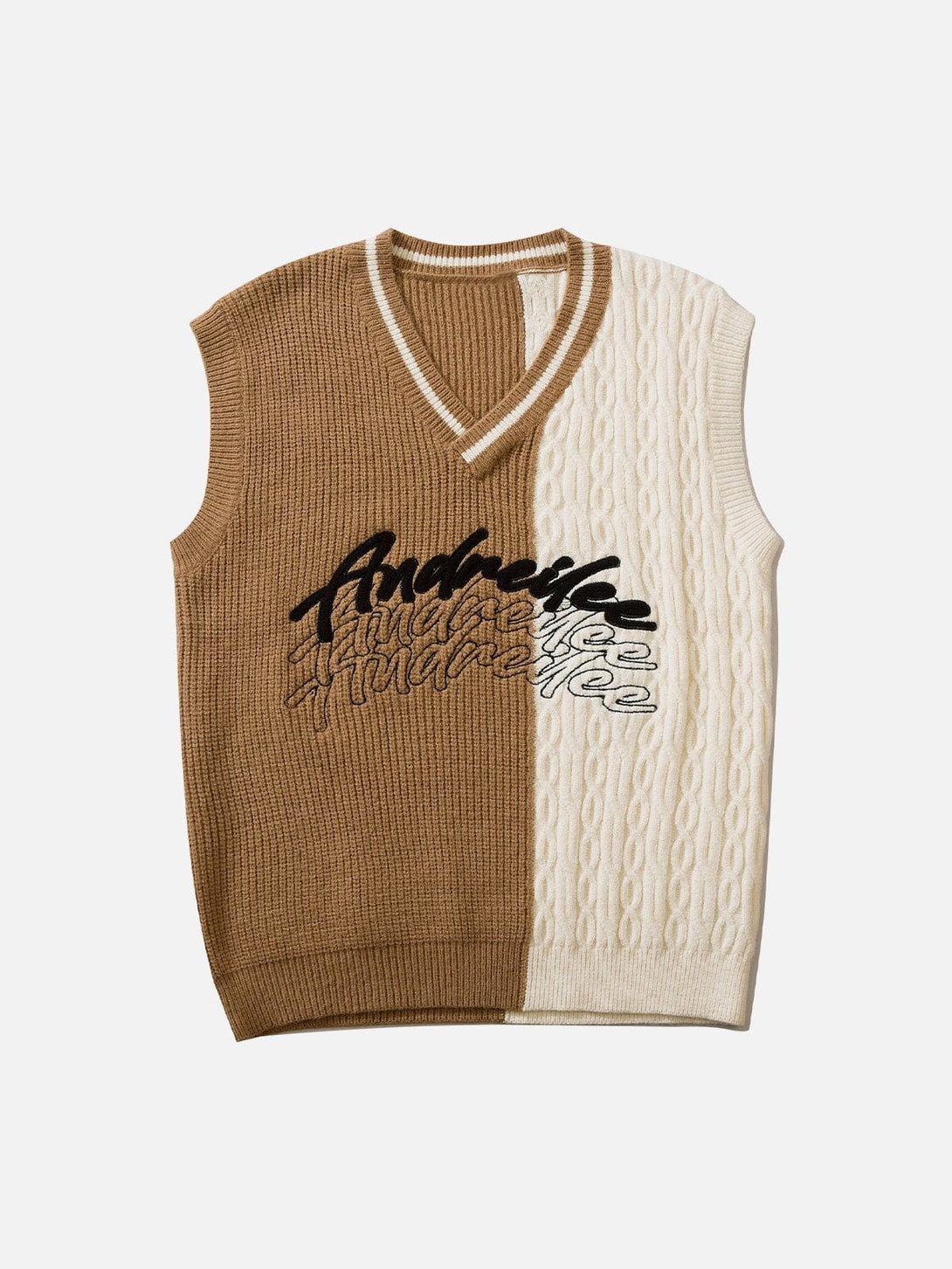 Evapacs - "Andreilee" Print Sweater Vest- Streetwear Fashion - evapacs.com