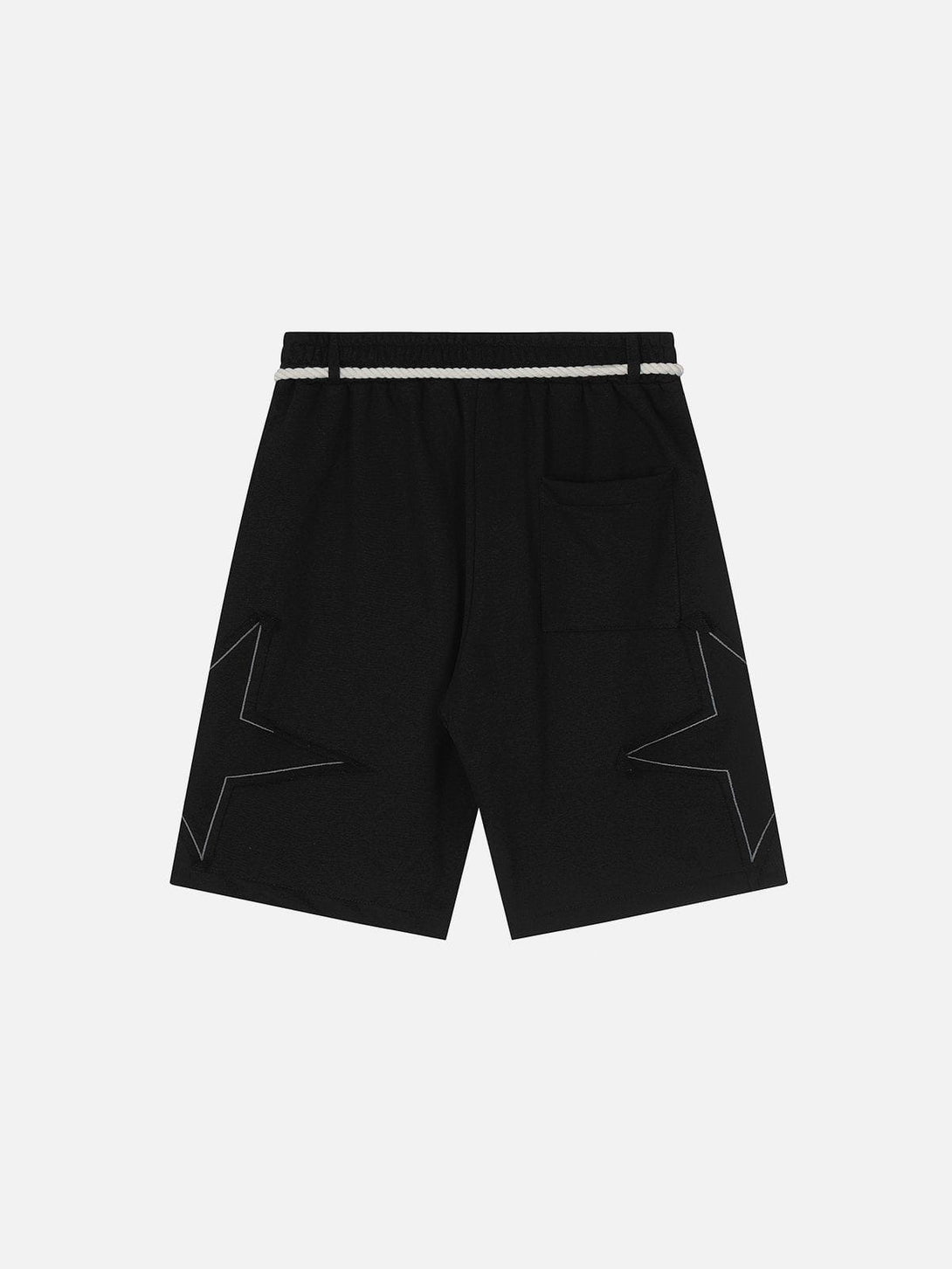 Evapacs - Applique Star Embroidery Shorts- Streetwear Fashion - evapacs.com