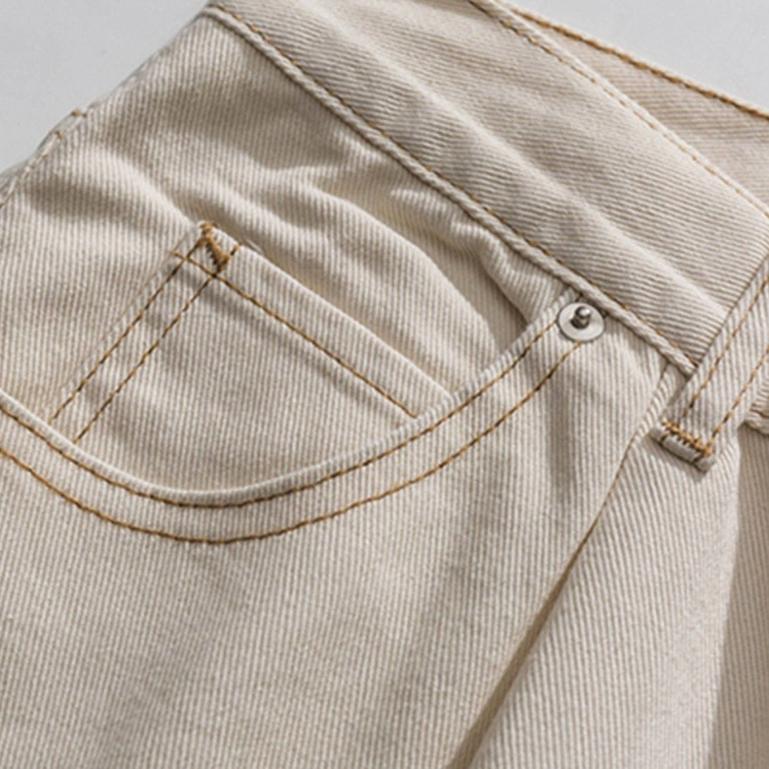 Evapacs - Apricot Embroider Pants- Streetwear Fashion - evapacs.com