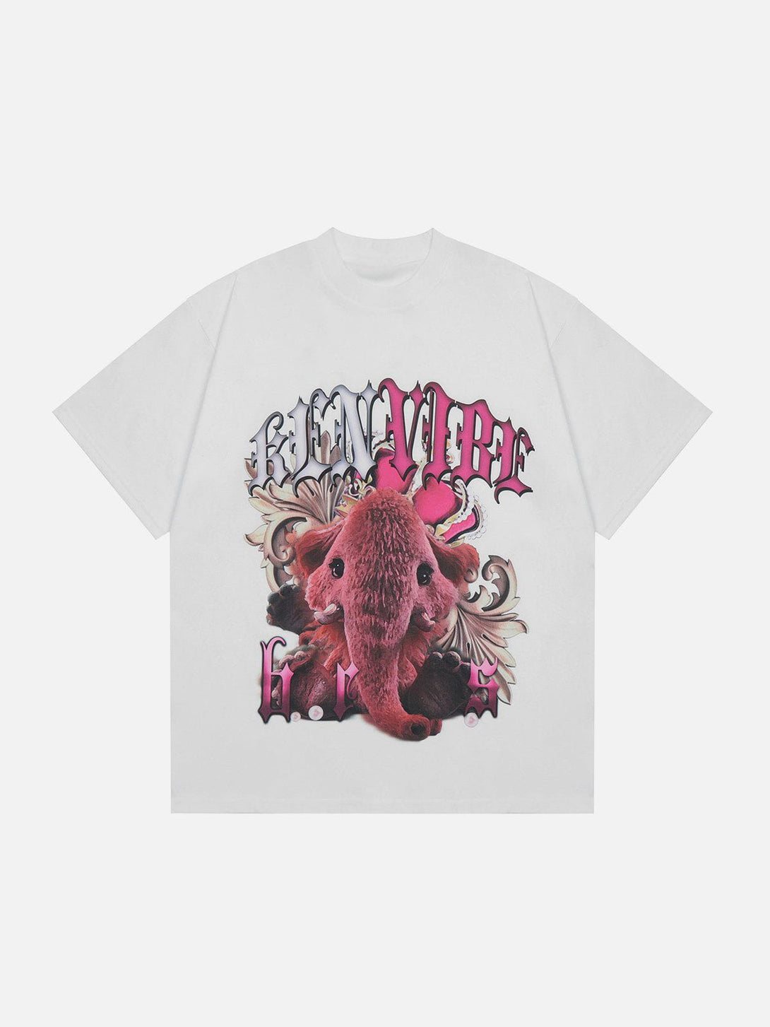 Evapacs - Baby Elephant Pattern Tee- Streetwear Fashion - evapacs.com