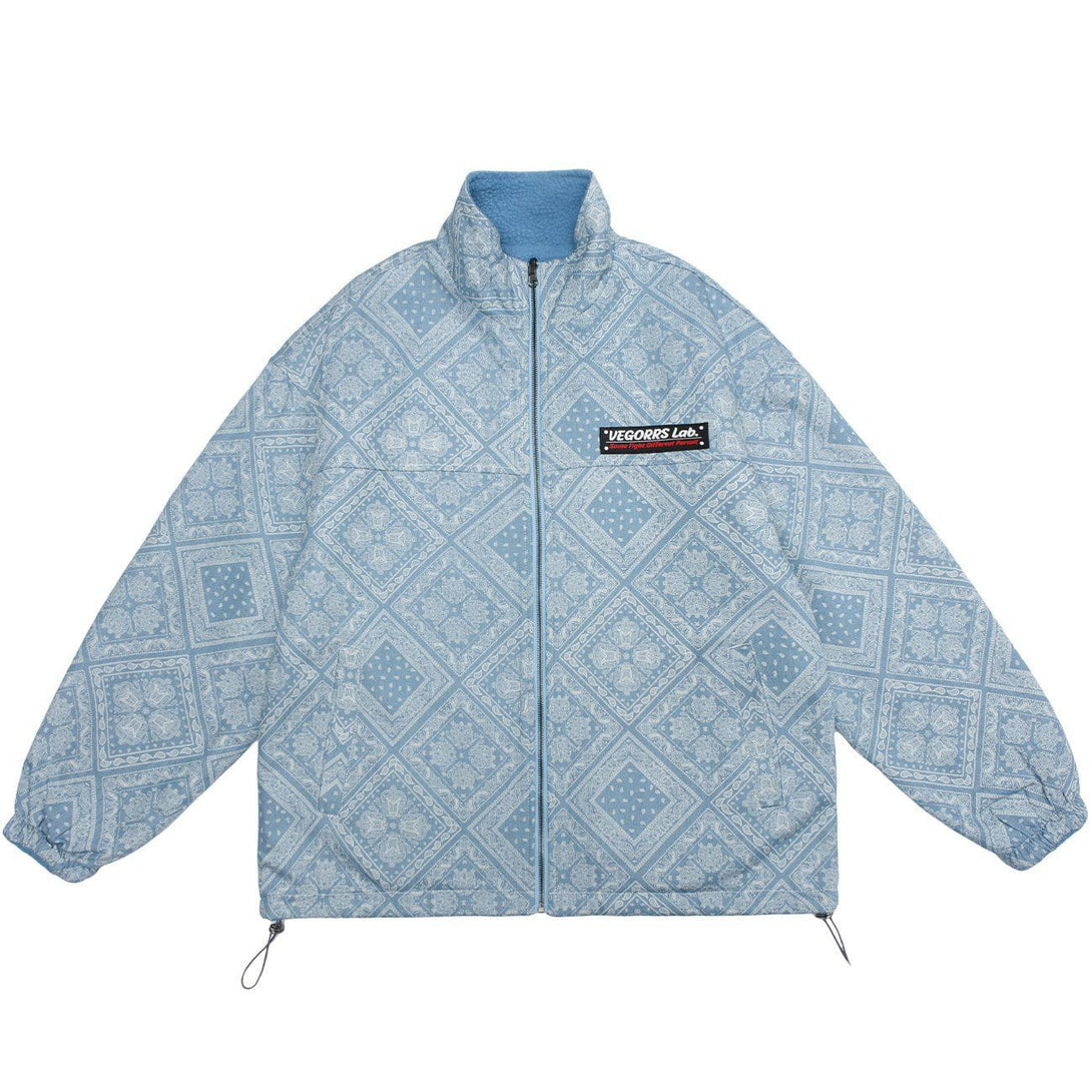 Evapacs - Bandana Print Double-sided Winter Coat- Streetwear Fashion - evapacs.com