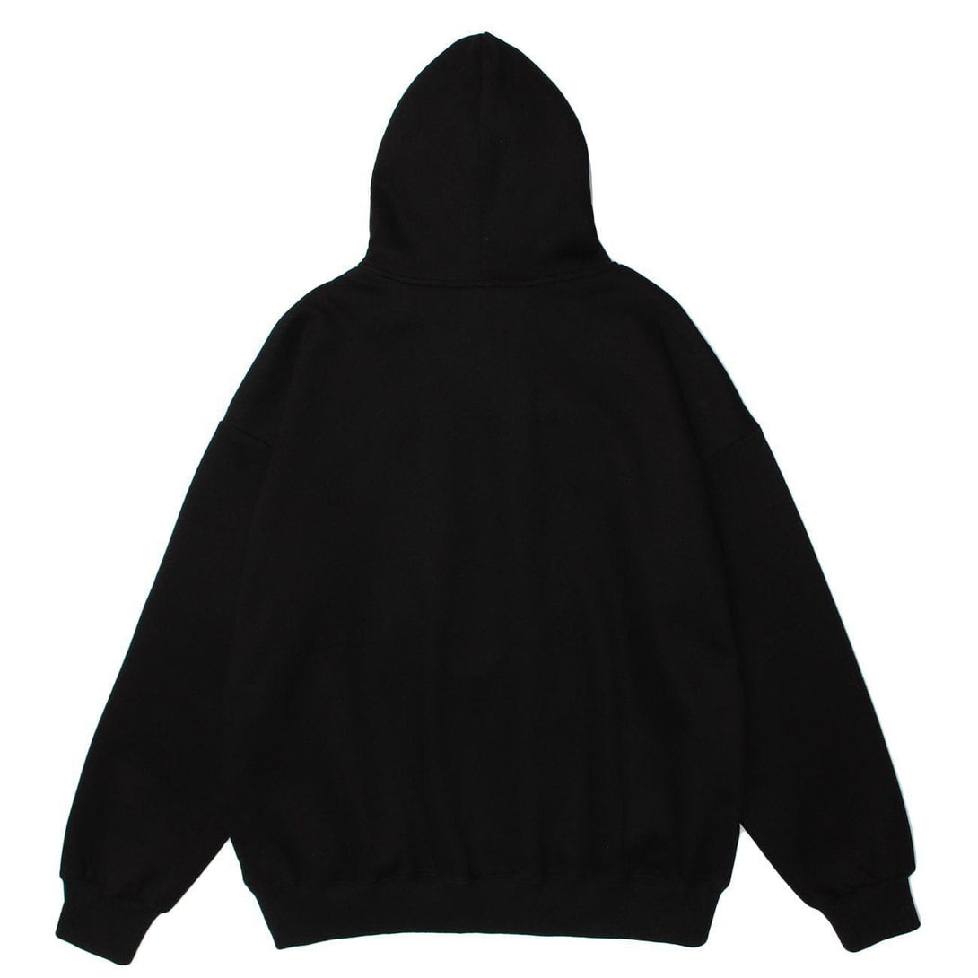 Evapacs - Bear Letter Shopping Cart Print Hoodie- Streetwear Fashion - evapacs.com