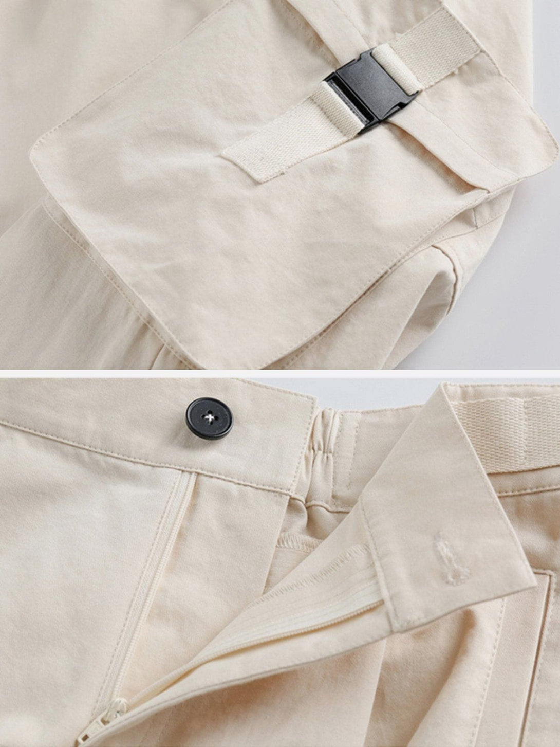 Evapacs - Beveled Large Pocket Cargo Pants- Streetwear Fashion - evapacs.com