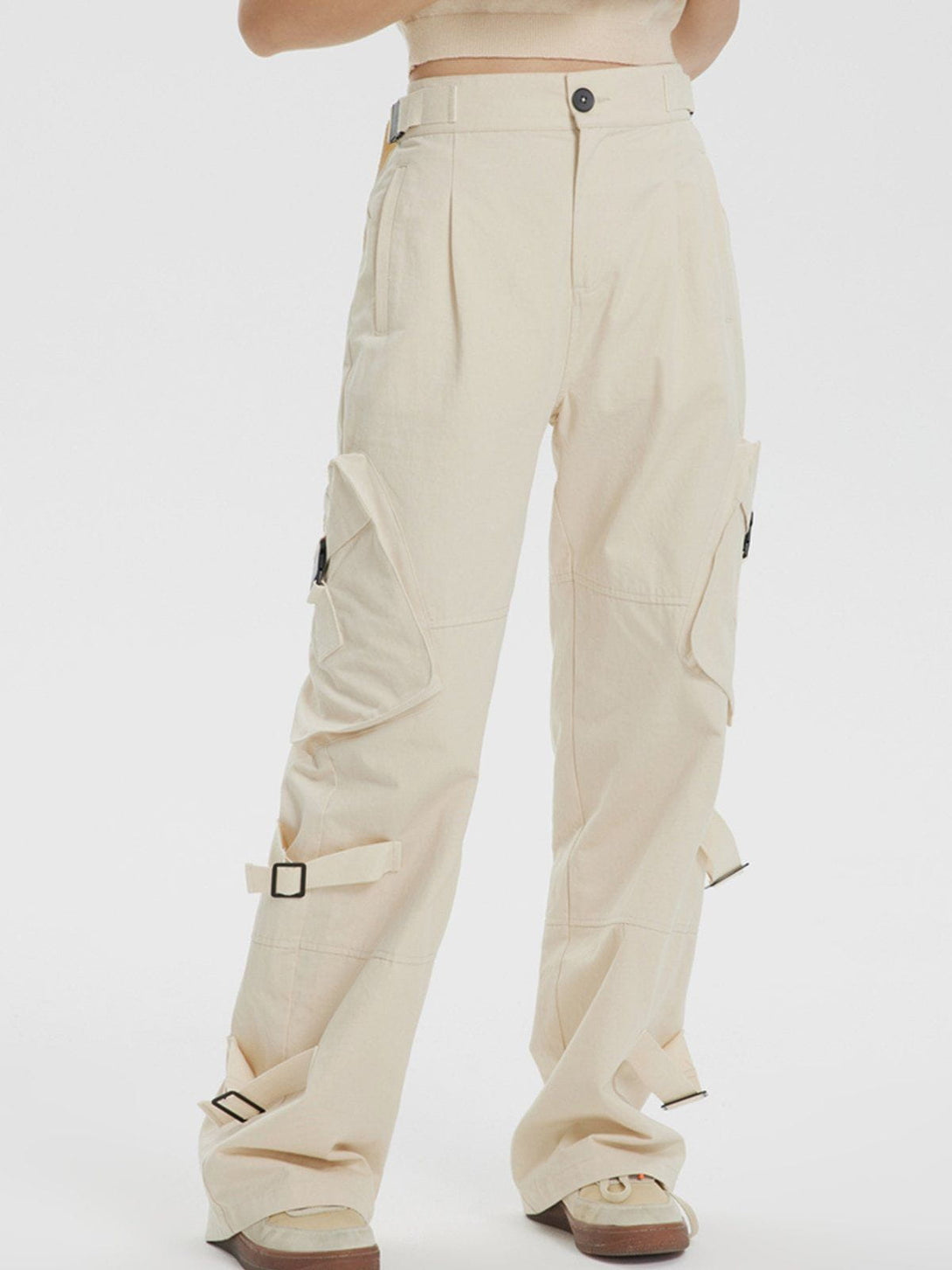 Evapacs - Beveled Large Pocket Cargo Pants- Streetwear Fashion - evapacs.com