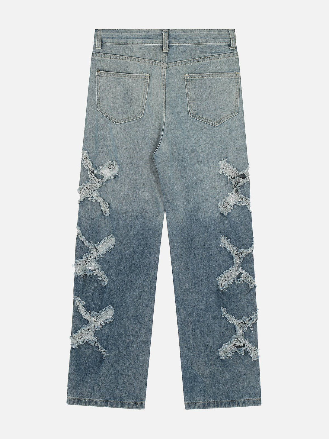 Evapacs - Broken Gradient Jeans- Streetwear Fashion - evapacs.com