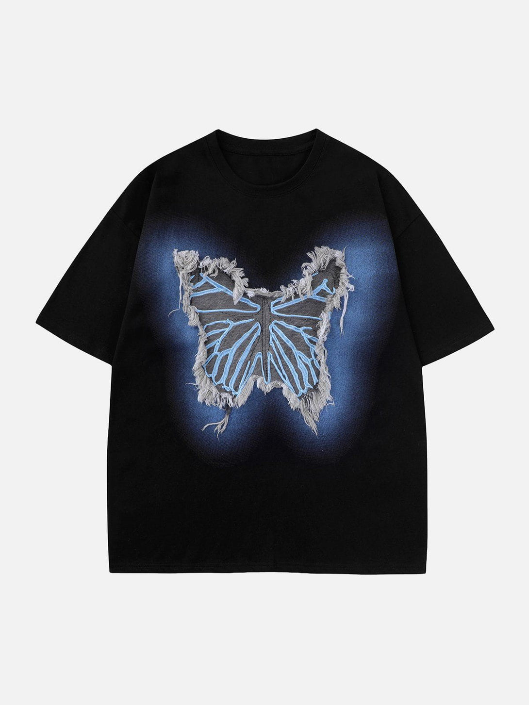 Evapacs - Butterfly Tassel Patch Tee- Streetwear Fashion - evapacs.com