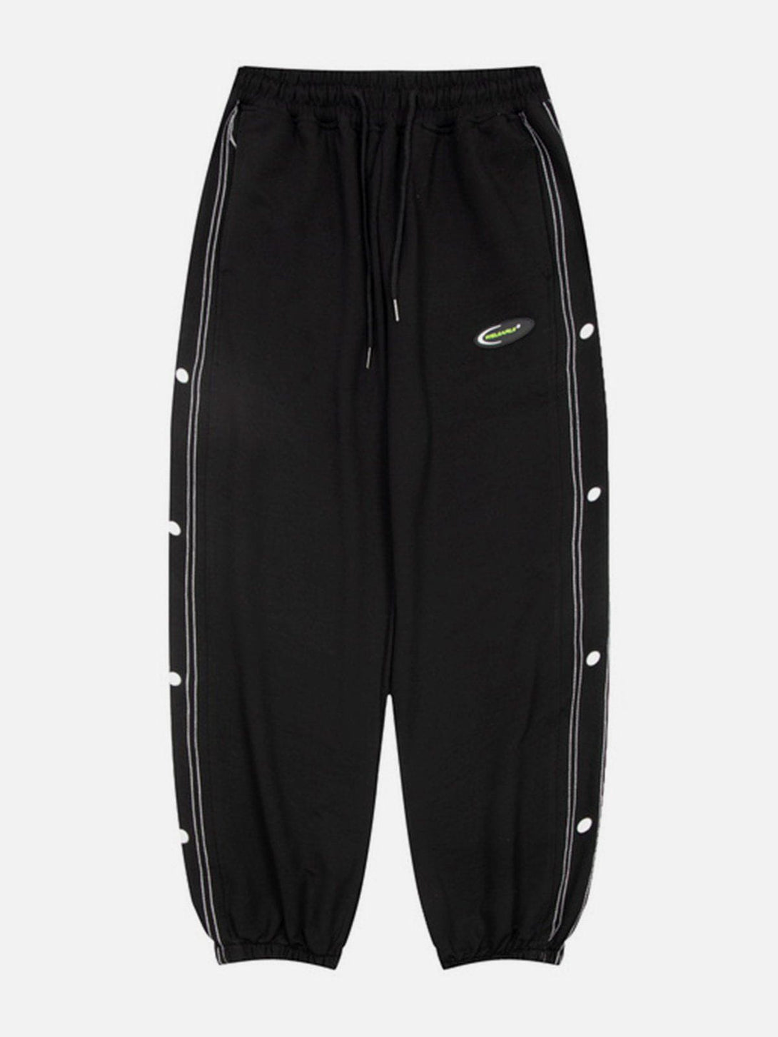 Evapacs - Buttons Drawstring Sweatpants- Streetwear Fashion - evapacs.com