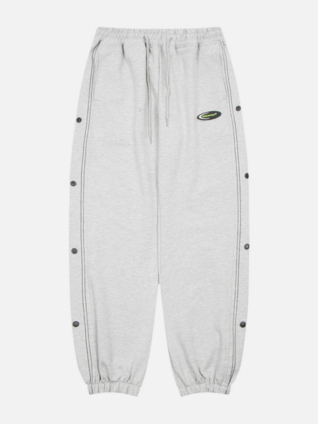 Evapacs - Buttons Drawstring Sweatpants- Streetwear Fashion - evapacs.com