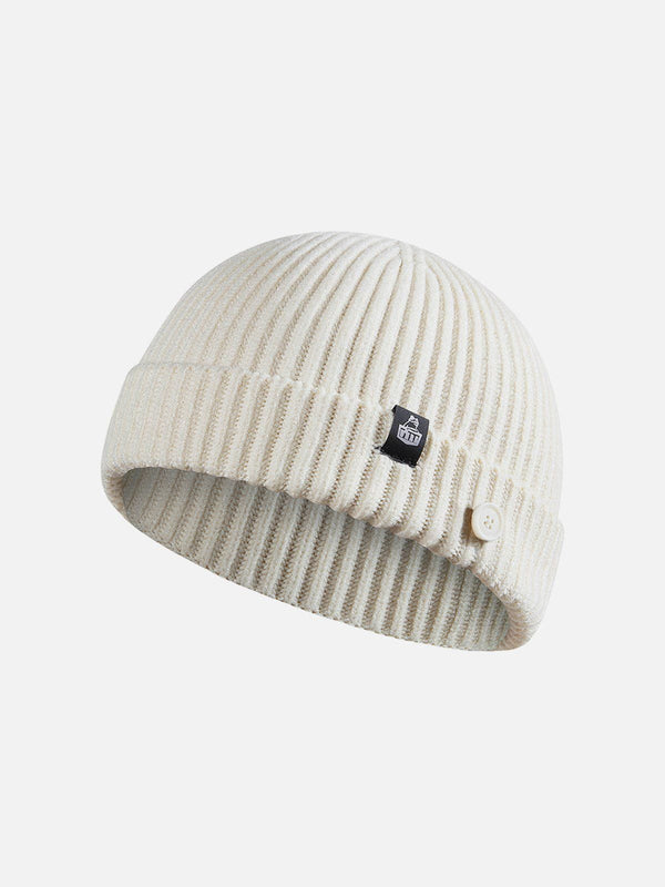 Evapacs - Buttons Knit Dome Hat- Streetwear Fashion - evapacs.com