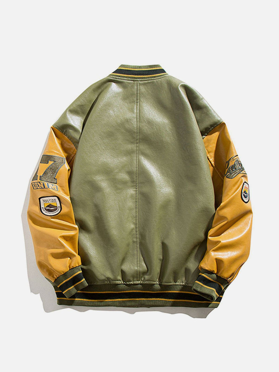 Evapacs - "California" PU Stitching Varsity Jacket- Streetwear Fashion - evapacs.com