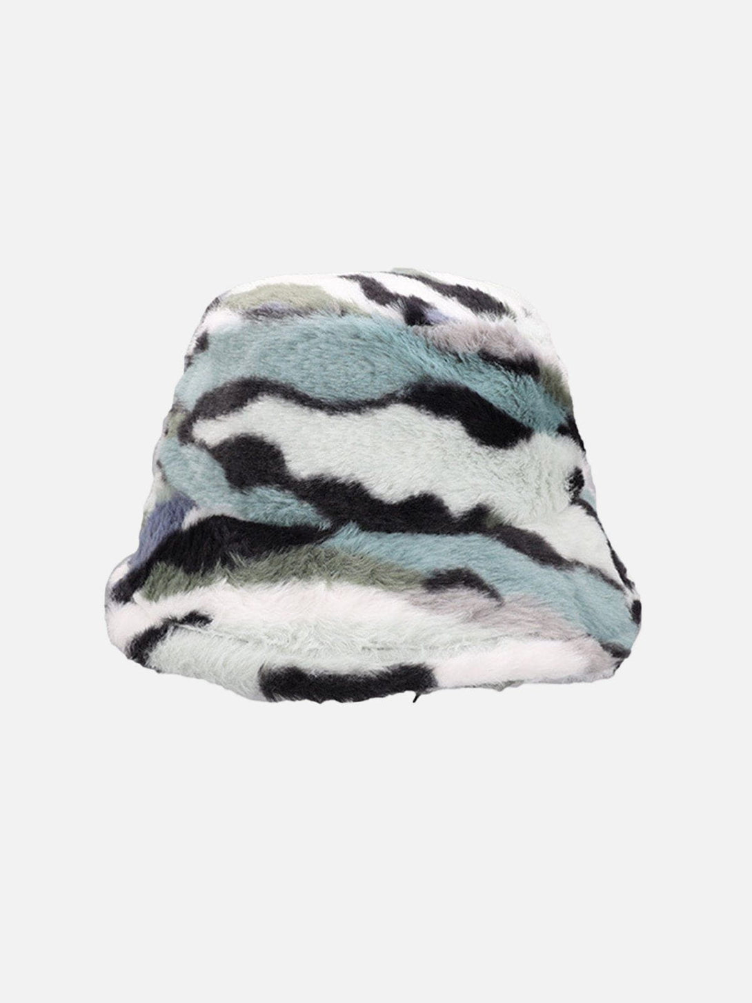 Evapacs - Camo Stripe Plush Vintage Bucket Hat- Streetwear Fashion - evapacs.com