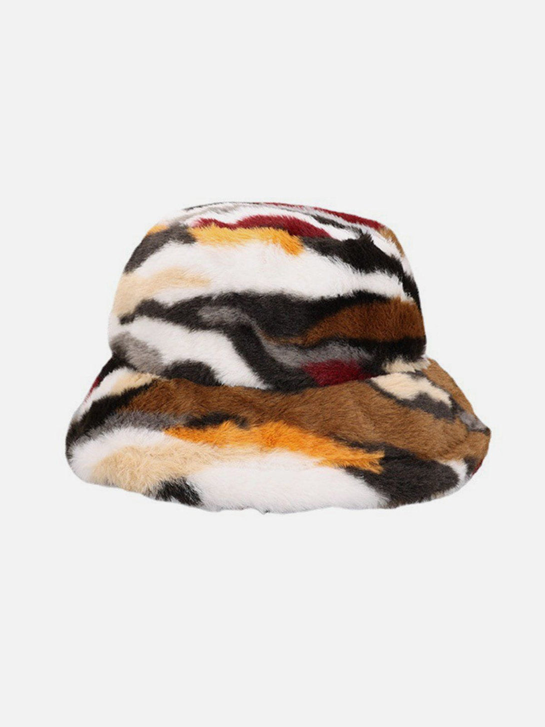 Evapacs - Camo Stripe Plush Vintage Bucket Hat- Streetwear Fashion - evapacs.com