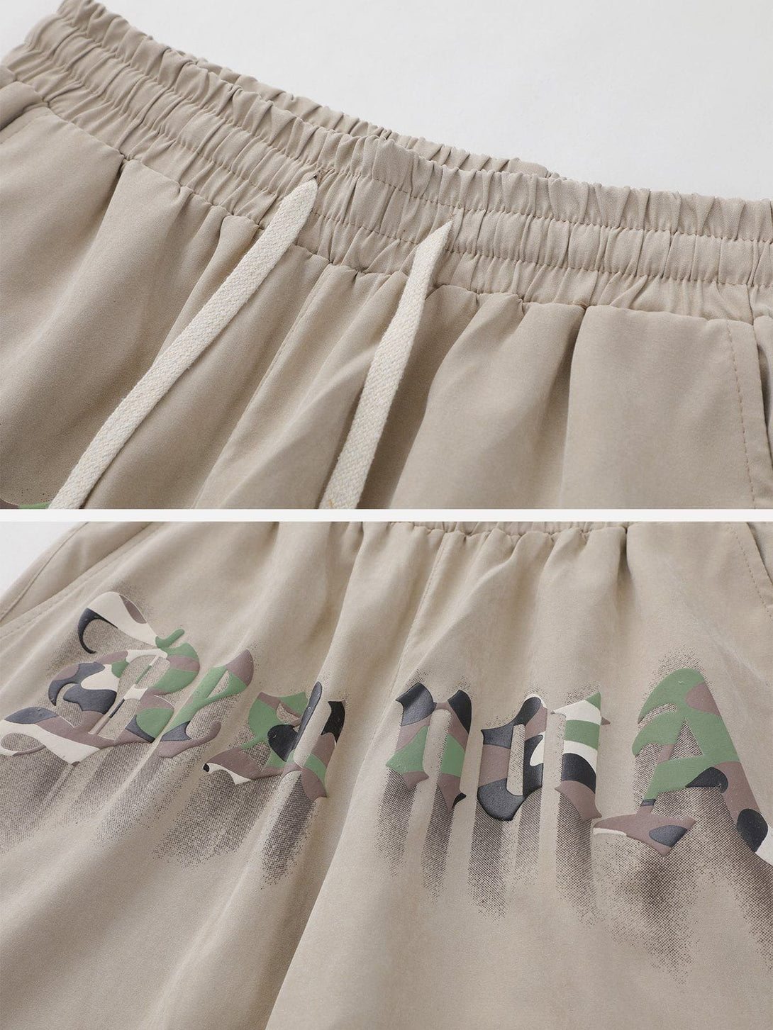 Evapacs - Camouflage Monogram Print Shorts- Streetwear Fashion - evapacs.com