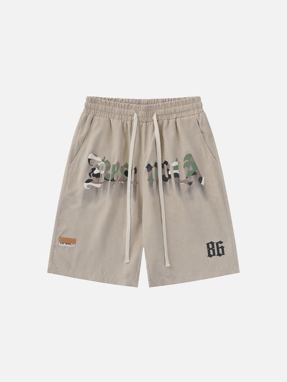 Evapacs - Camouflage Monogram Print Shorts- Streetwear Fashion - evapacs.com