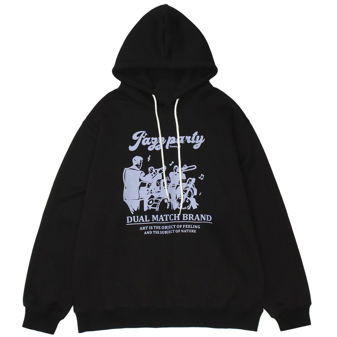 Evapacs - Cartoon Letter Print Hoodie- Streetwear Fashion - evapacs.com