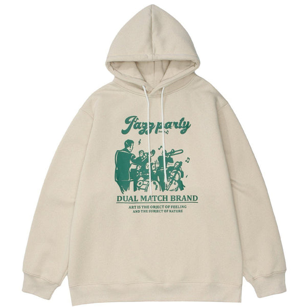 Evapacs - Cartoon Letter Print Hoodie- Streetwear Fashion - evapacs.com