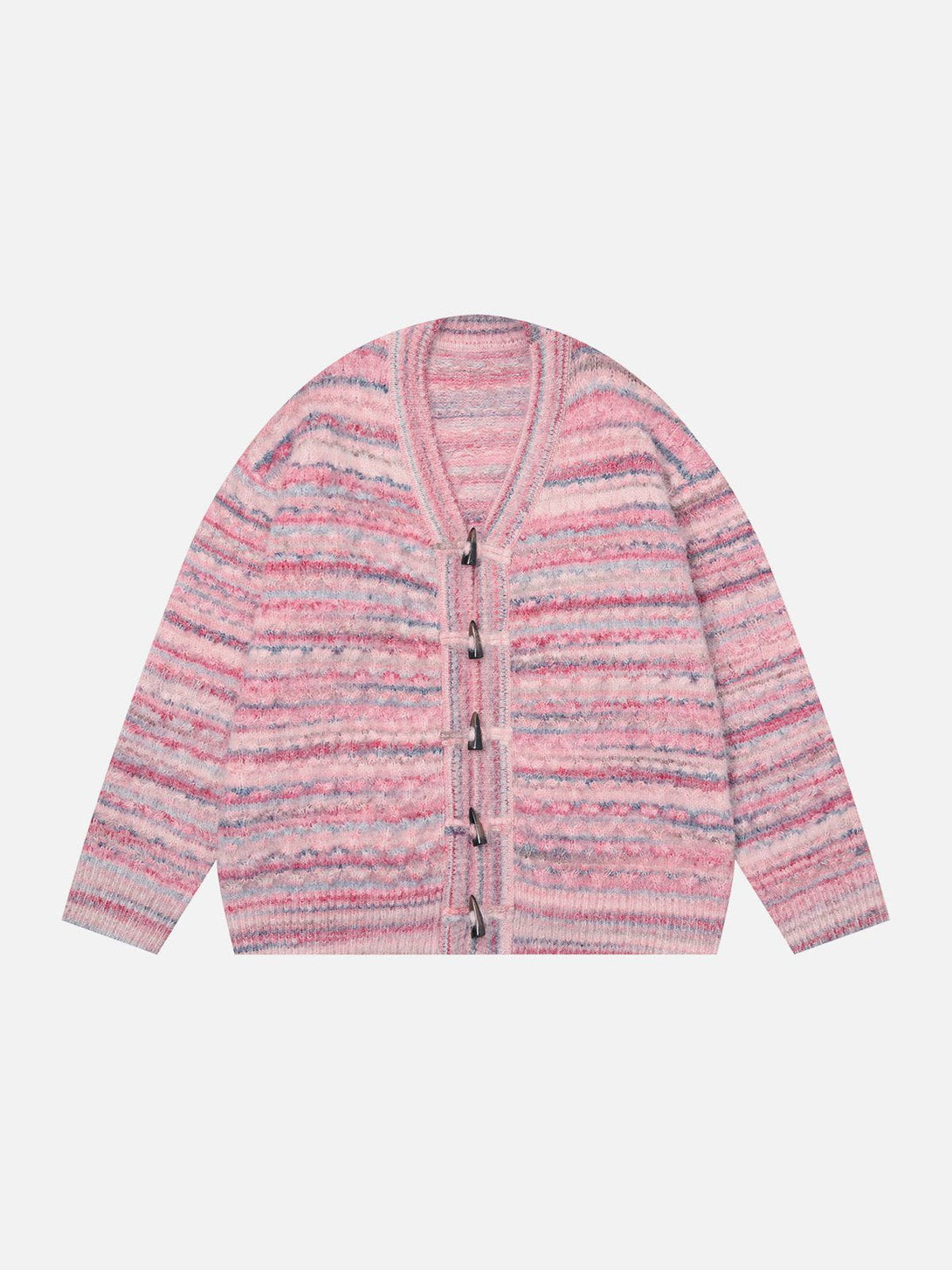 Evapacs - Chic Colour Blocking Cardigan- Streetwear Fashion - evapacs.com