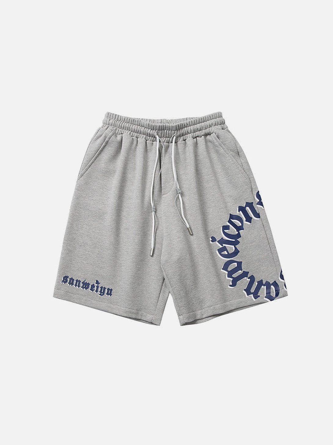 Evapacs - Circle Letter Drawstring Shorts- Streetwear Fashion - evapacs.com