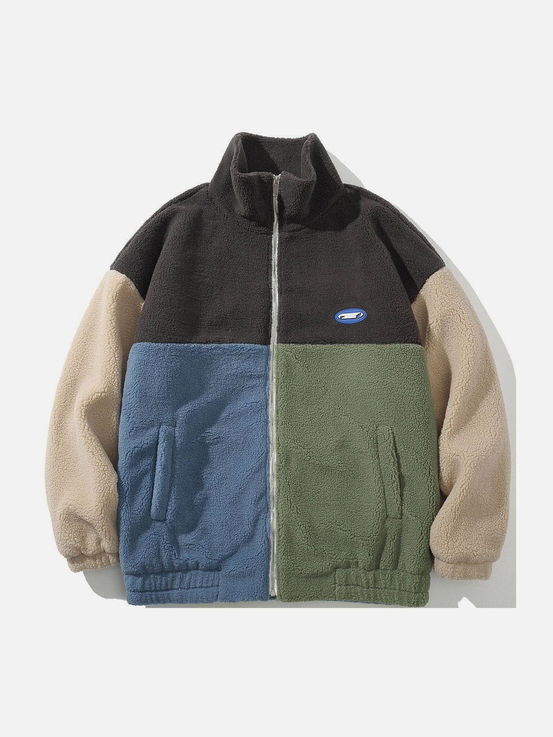 Evapacs - Color Matching Sherpa Coat- Streetwear Fashion - evapacs.com