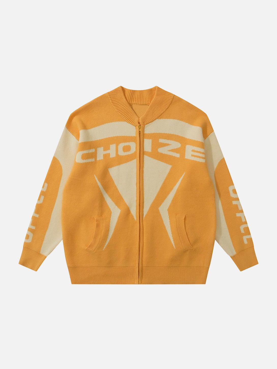 Evapacs - Colorblock Racing Cardigan- Streetwear Fashion - evapacs.com