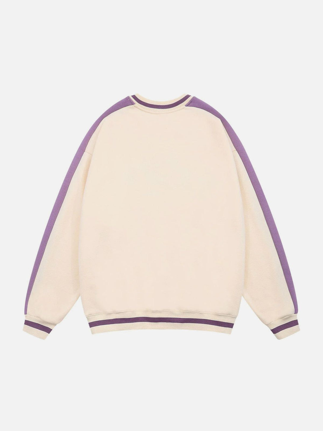 Evapacs - Colorblock Sleeves "GLFS" Embroidered Sweatshirt- Streetwear Fashion - evapacs.com