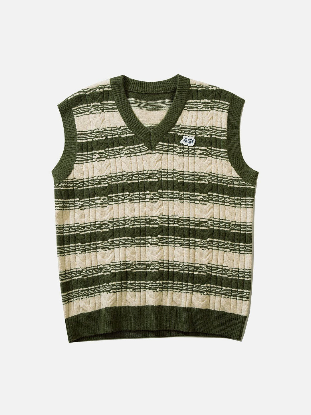 Evapacs - Colorblock Stripe Sweater Vest- Streetwear Fashion - evapacs.com