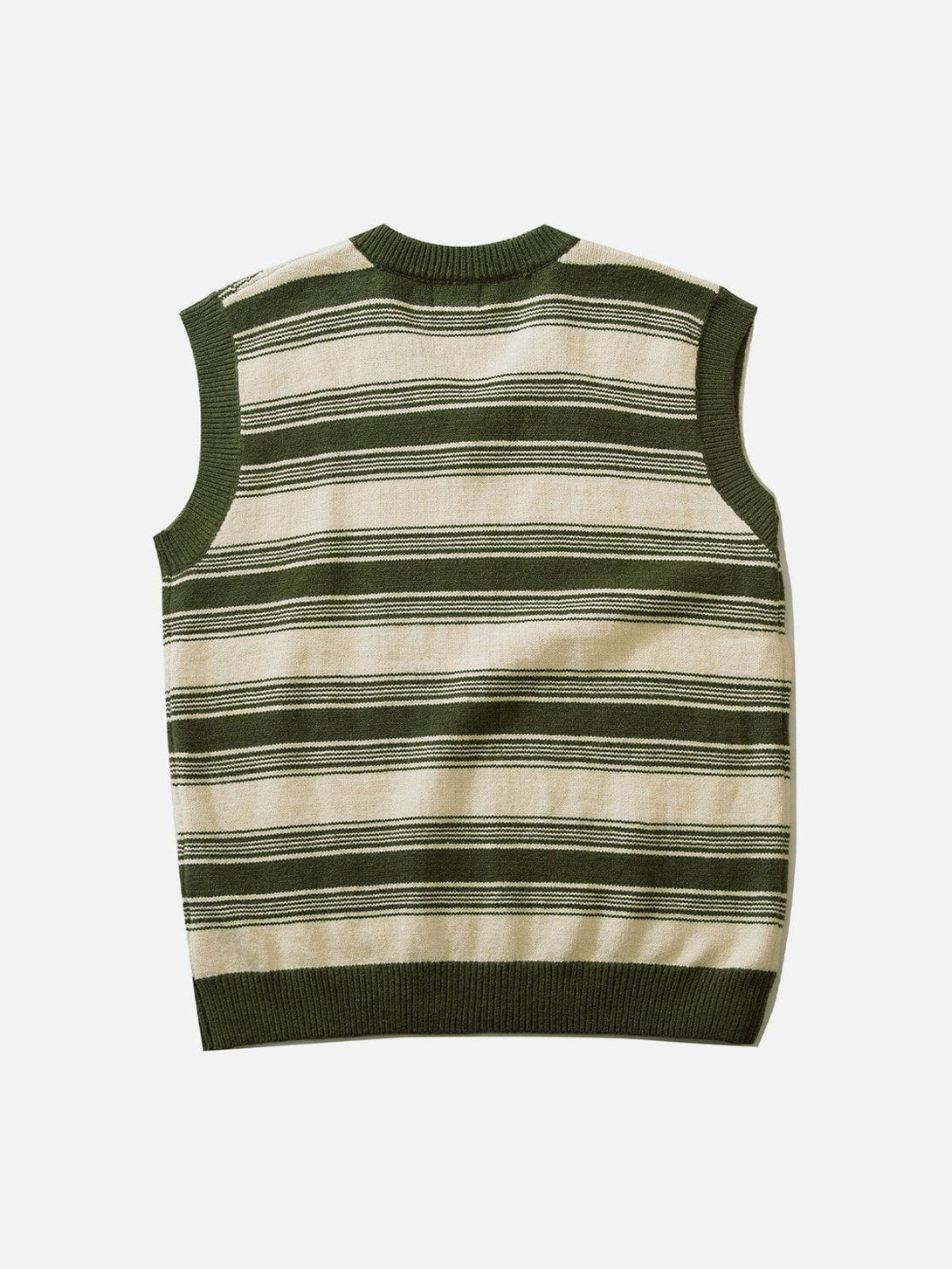 Evapacs - Colorblock Stripe Sweater Vest- Streetwear Fashion - evapacs.com