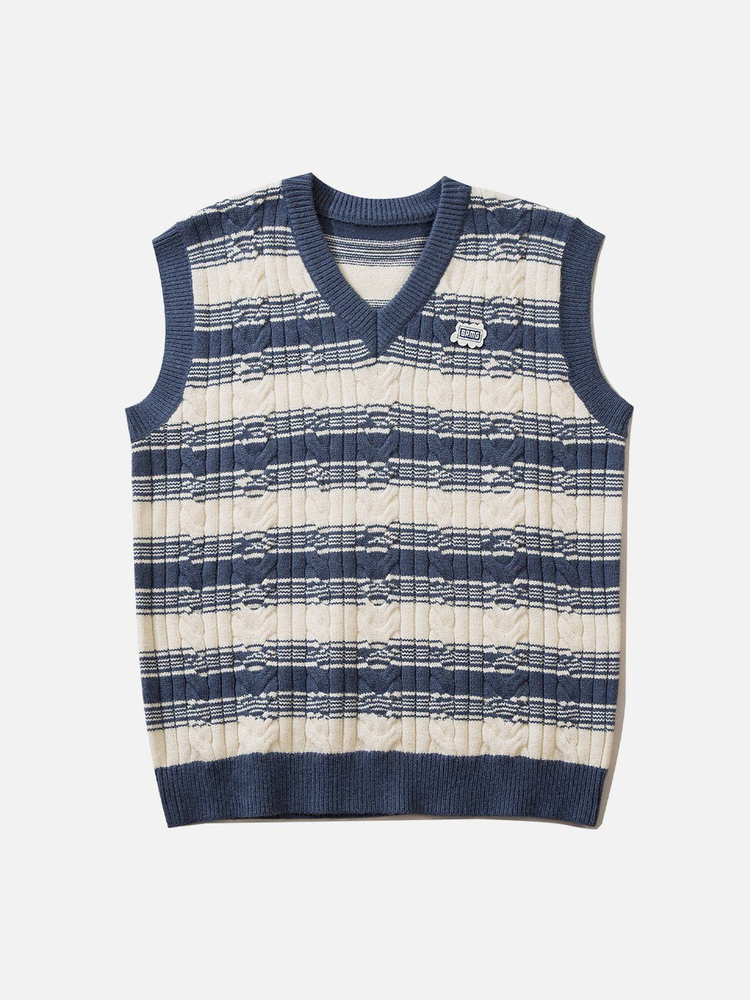 Evapacs - Colorblock Stripe Sweater Vest- Streetwear Fashion - evapacs.com