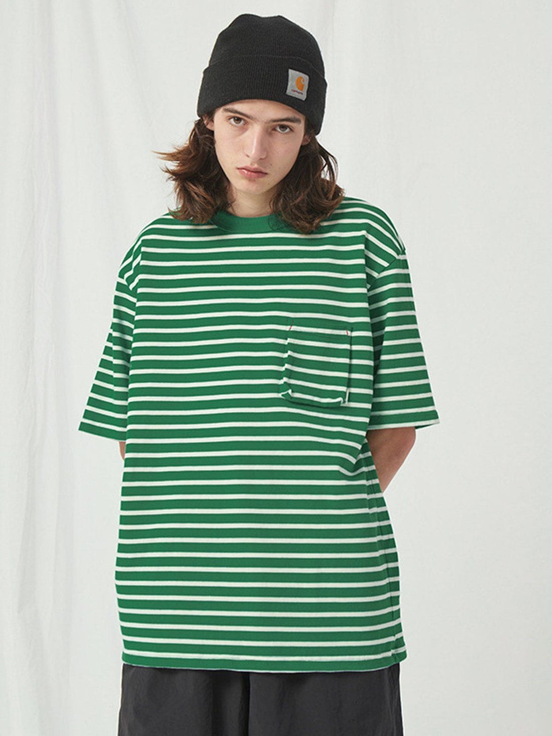 Evapacs - Colorblock Stripe Tee- Streetwear Fashion - evapacs.com