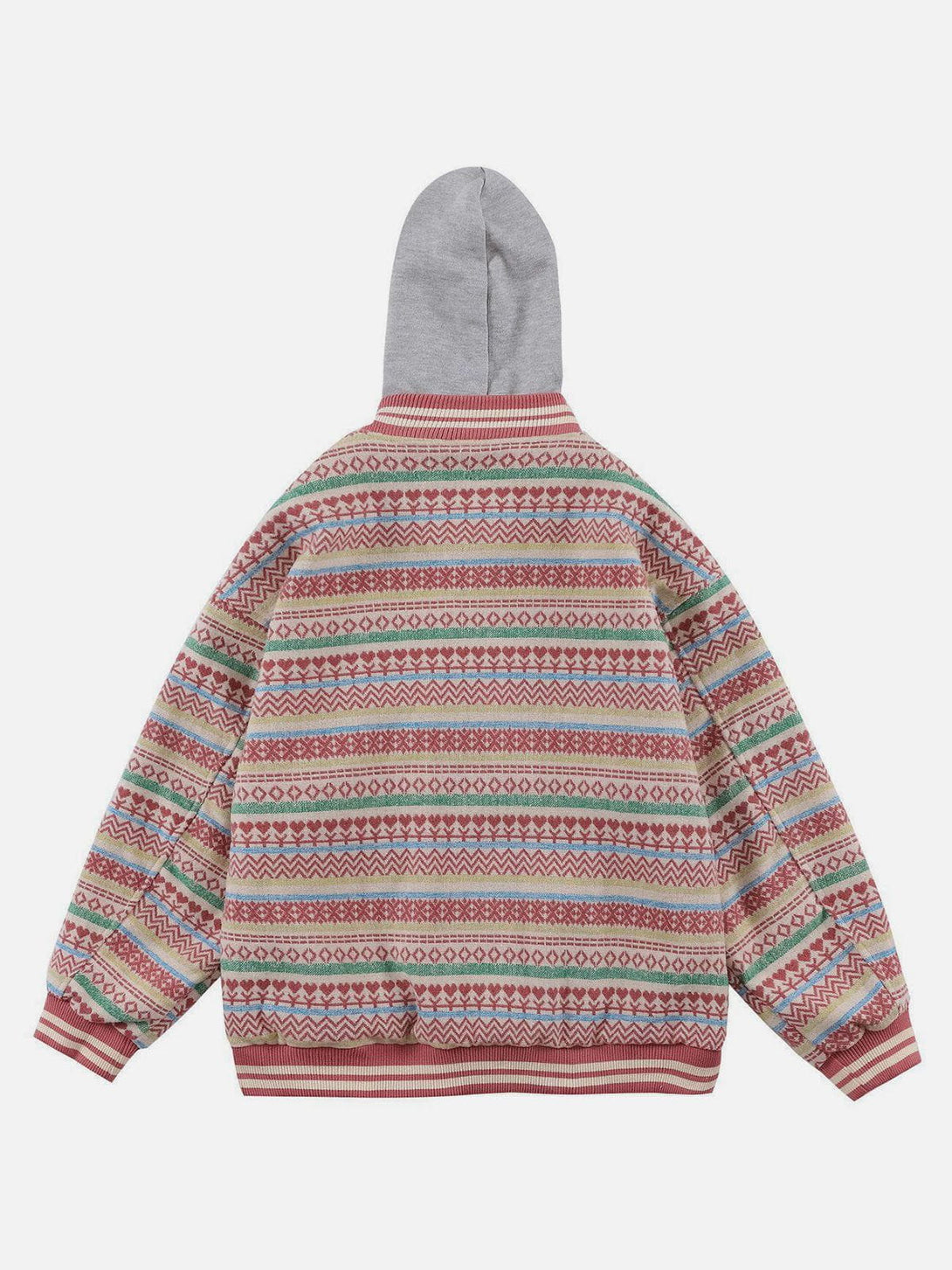 Evapacs - Colorful Knit Hoodie- Streetwear Fashion - evapacs.com