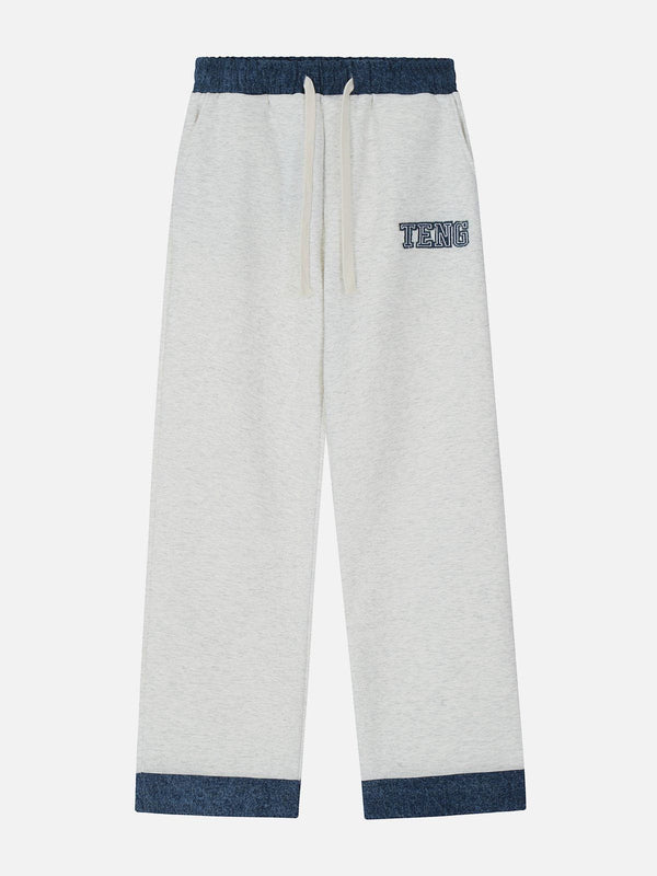 Evapacs - Contrast Drawstring Sweatpants- Streetwear Fashion - evapacs.com