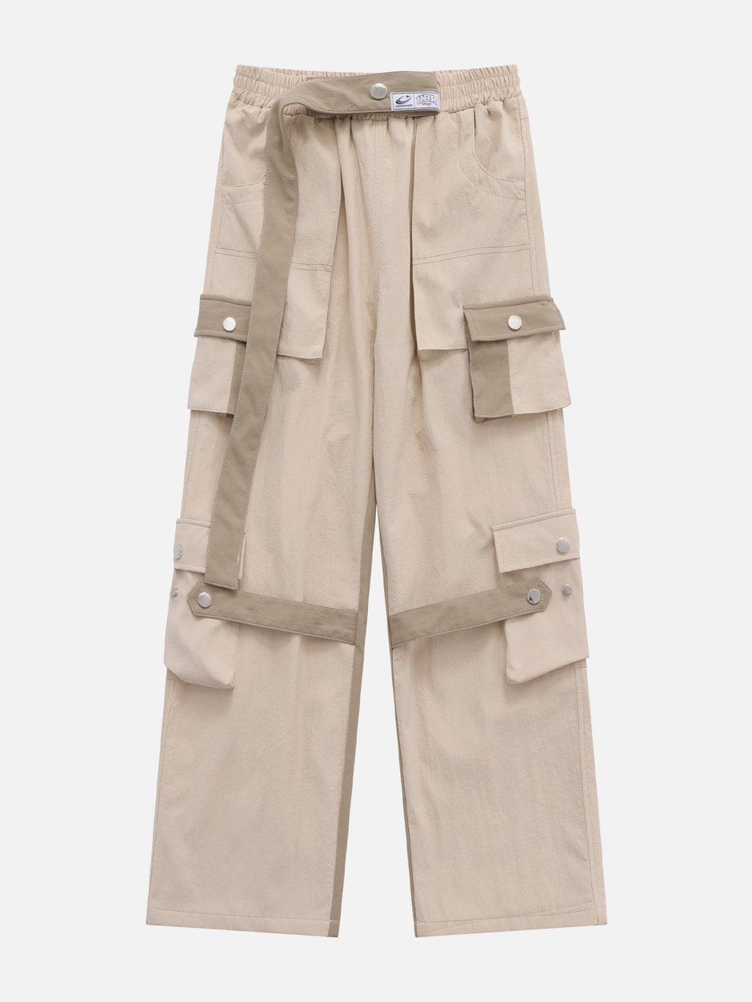 Evapacs - Contrast Multi-Pocket Cargo Pants- Streetwear Fashion - evapacs.com