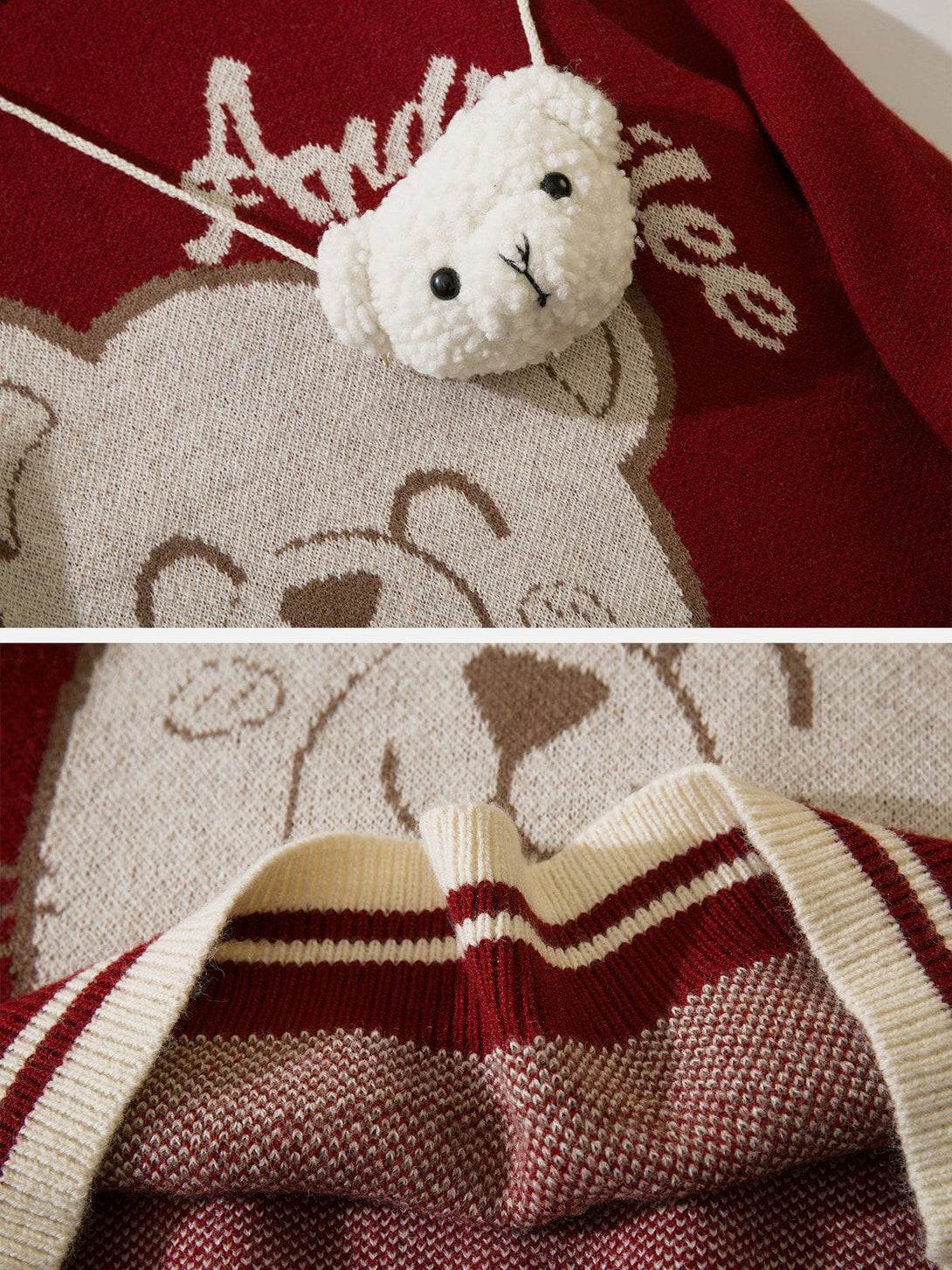 Evapacs - Cute Bear Doll Sweater- Streetwear Fashion - evapacs.com