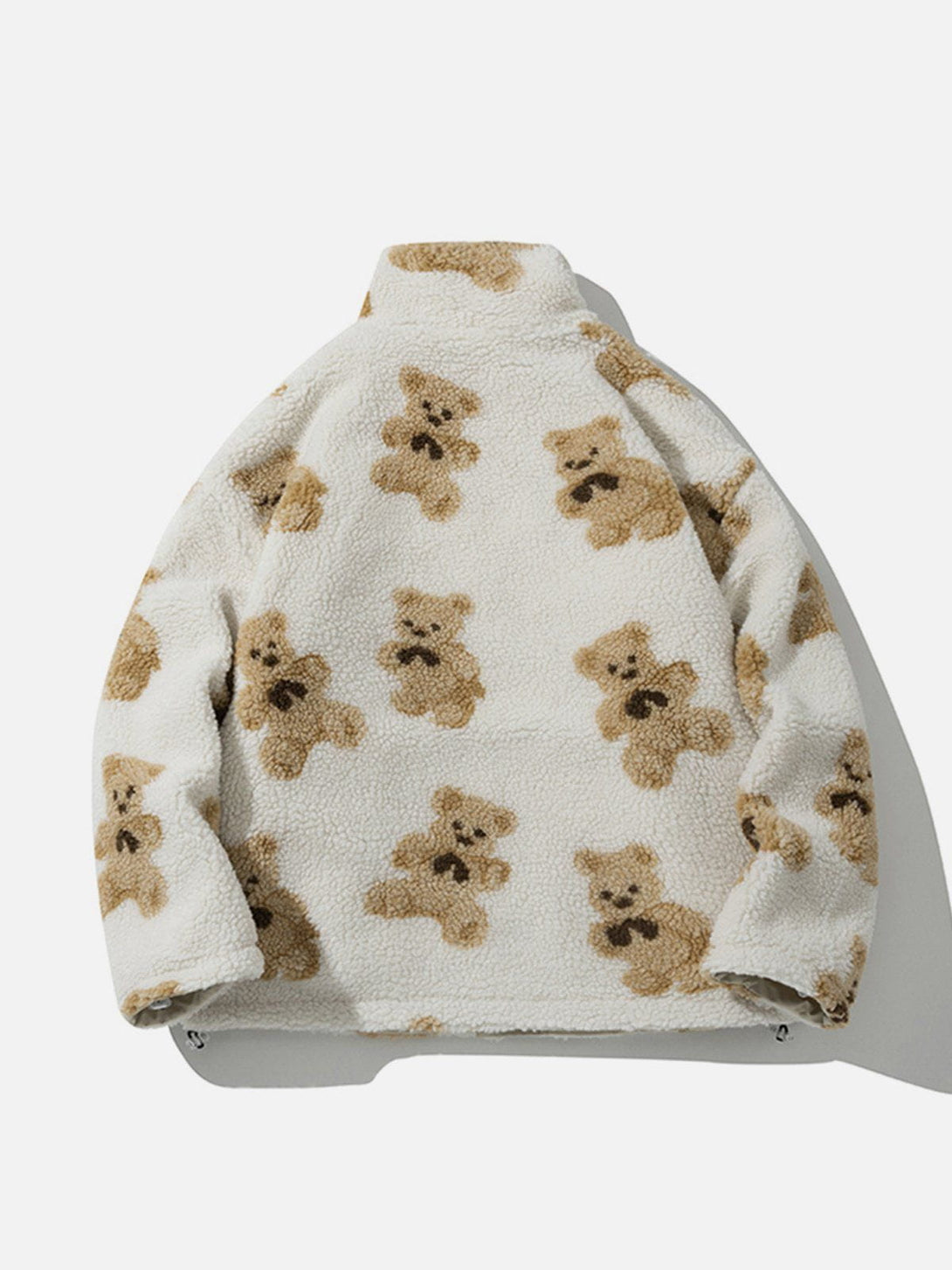 Evapacs - Cute Bear Reversible Sherpa Coat- Streetwear Fashion - evapacs.com