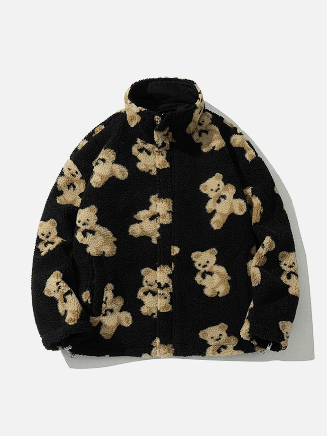 Evapacs - Cute Bear Reversible Sherpa Coat- Streetwear Fashion - evapacs.com