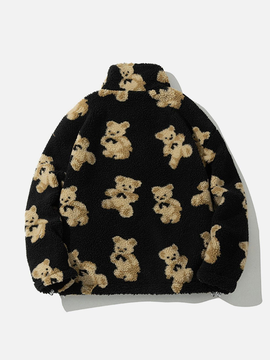 Evapacs - Cute Bear Reversible Sherpa Coat- Streetwear Fashion - evapacs.com