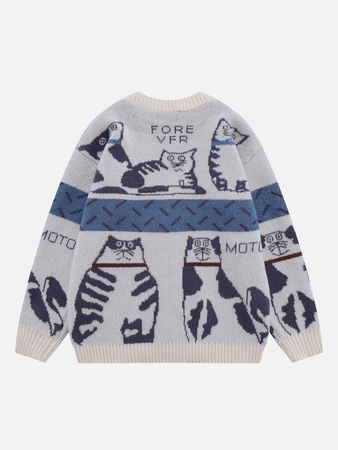 Evapacs - Cute Cat Cardigan- Streetwear Fashion - evapacs.com