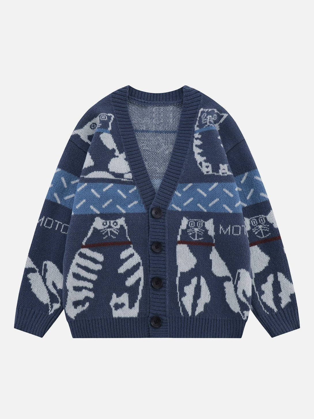 Evapacs - Cute Cat Cardigan- Streetwear Fashion - evapacs.com