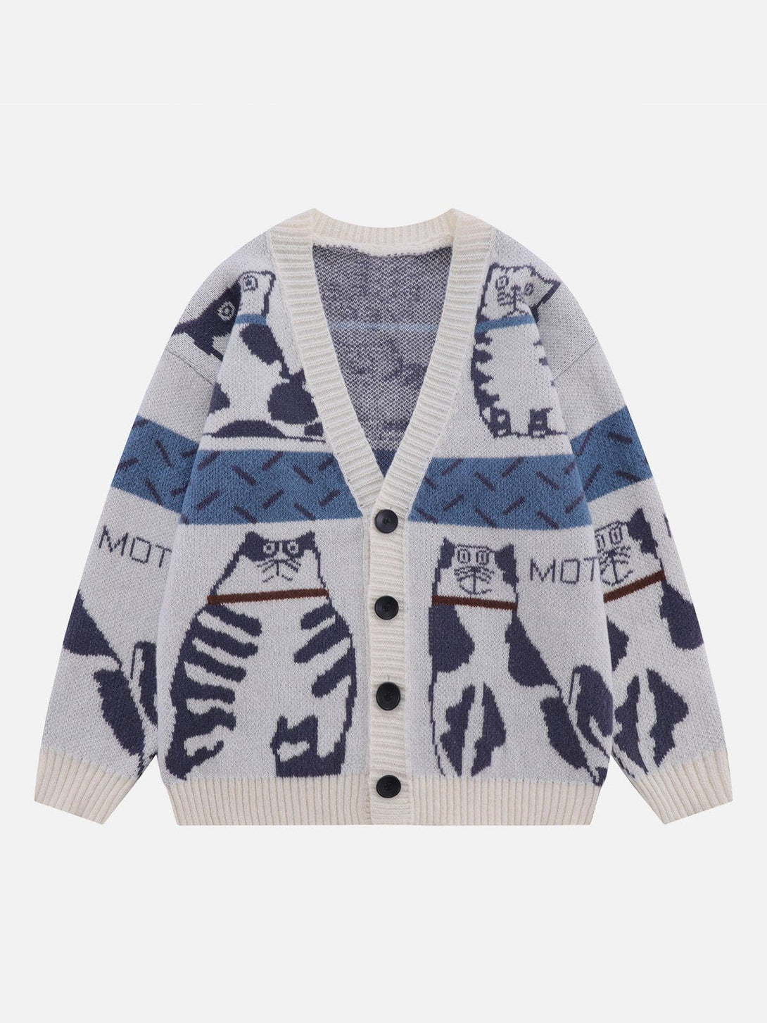 Evapacs - Cute Cat Cardigan- Streetwear Fashion - evapacs.com