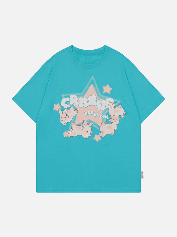 Evapacs - Dance of the Rabbit Graphic Tee- Streetwear Fashion - evapacs.com