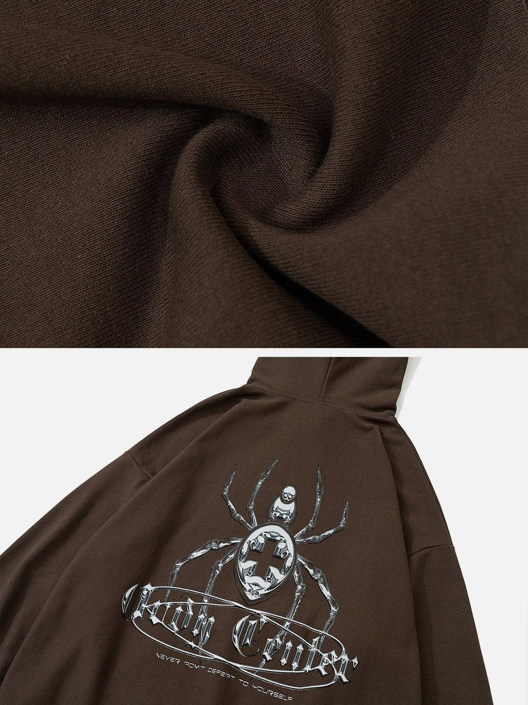 Evapacs - Deadly Venomous Spider Thermo Print Hoodie- Streetwear Fashion - evapacs.com